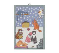 Ekelund Linneväveri Cats fun Paño de cocina 35x50 cm