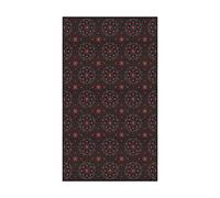 Ekelund Linneväveri Mantel Bettys jul 145x250 cm Rojo-negro