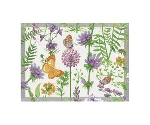 Ekelund Linneväveri Mantel individual Selma 35x48 cm Multi