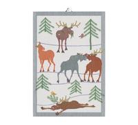 Ekelund Linneväveri Paño de cocina Clumsy moose 35x50 cm