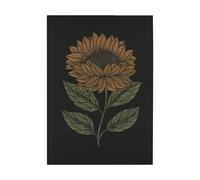 Ekelund Linneväveri Paño de cocina Helia 48x70 cm Negro-amarillo