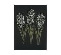 Ekelund Linneväveri Paño de cocina Hyacint 48x70 cm Negro-verde