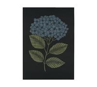 Ekelund Linneväveri Paño de cocina Hydrangea 48x70 cm Negro-azul