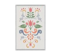 Ekelund Linneväveri Paño de cocina Lindas tulpan 40x60 cm Rosa-gris