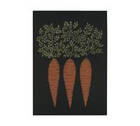 Ekelund Linneväveri Paño de cocina Morot 48x70 cm Negro-naranja