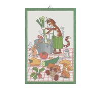 Ekelund Linneväveri Paño de cocina Pettson & Findus cocinando