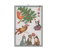 Ekelund Linneväveri Paño de cocina Purr-fect Christmas 35x50 cm Multi