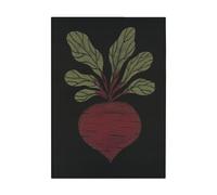 Ekelund Linneväveri Paño de cocina Rödbeta 48x70 cm Negro-rojo