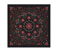 Ekelund Linneväveri Servilleta Bettys jul 35x35 cm Rojo-negro