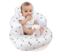 EKEPE Silla Hinchable para Bebés de 3 Meses y Mayores, Asientos de Suelo para Sentarse, Asientos para Bebés, Silla Hinchable para Bebés con Bomba de Aire Incorporada - Oliver Flower