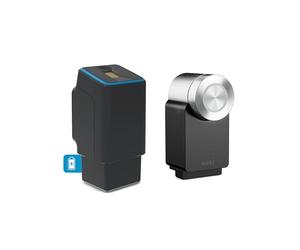 EKEY UNO 200328 Set de reequipamiento con batería Recargable para Todas Las Puertas usuales, Negro