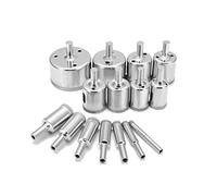 EKFBQBGW 7-16pcs 3mm-100mm Diamond Coated Hss Drill Bit Set Tile Marble Glass Ceramic Hole Saw Open Drilling Bits Diamond Core Bit,7pcs 6,18mm Set(10pcs 8-50mm Set) EKFBQBGW