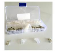 EKFBQBGW Conector de Terminal de Pala de latón en ángulo Recto Hembra de 50 x 4,8 mm + Kit de terminales con Carcasa Aislante