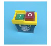 EKFBQBGW Emergency Stop Switch 2pcs Electromagnetic pushbutton Switch KJD6 6F/2 Control Box Switch for Drill Saw Cutter Machines AC110V EKFBQBGW