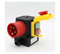 EKFBQBGW Interruptor electromagnético KOA1L 400 V 12/8 A, protección contra fallas de energía y subtensión, interruptores for máquinas Herramienta, Cubierta de Parada rápida