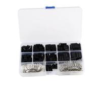 EKFBQBGW Kit de Conector de 620 Piezas de 2,54 mm, Cable Puente, Carcasa de Cabezal de 1 a 6 Pines, Adaptador de Terminal de crimpado Macho y Hembra, Surtido