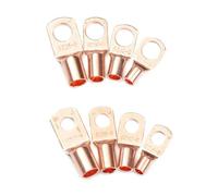 EKFBQBGW Kit Surtido de 130 Conectores de crimpado de Anillo de Cobre SC6-35 for terminales de Cable de batería, Conectores Soldados