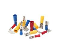 EKFBQBGW Kit Surtido de 236 Conectores eléctricos de Cable Aislado, terminales de crimpado de desconexión rápida con Anillo de Tope y Pala