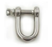 EKFBQBGW M4 M5 M6 304 Stainless Steel D Type Shackle U Type Steel Buckle Chain Buckle Marine Rigging MAX Load 220kg 22MM