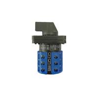 EKFBQBGW Rotary Cam Switch LW26-20 Changeover Selector with Center Off 1-0-2 Positions 3 Poles 48x48mm Panel EKFBQBGW