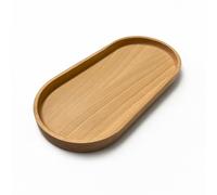 EKFJAELL Bandeja decorativa de madera, perfecta para servir, decorar y presentar - Bandeja decorativa alargada, decoración de mesa de madera, bandeja para servir (haya, 250 x 120 x 15 mm)