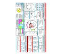 EKG Rhythm Pocket Cards, ECG Interpretation Guide, Horizontal Vertical Layout, Sturdy Paper Material, Ideal for Hospital Use, Home Care, and Nursing School