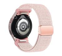 EKHNMTCM Correa Compatible con Galaxy Watch 4/5/6/7/FE/classic/5 Pro 44mm 40mm, pulsera magnética de nailon sin espacios, correa Galaxy Watch 6(Hot pink,Galaxy Watch 7 44mm)