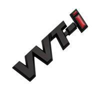 EKHNMTCM Emblema de guardabarros de coche con logotipo de VVTi de metal 3D, insignia de maletero trasero compatible con Camry Corolla Yaris Auris VVT I, accesorios adhesivos Fácil de instalar, solo ha