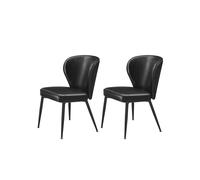 EKHO Colección - Juego de 2 Sillas de Comedor Marrón Caramelo