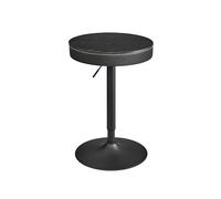 EKHO Colección - Mesa de Bar Regulable en Altura Negro Ébano y Negro Tinta