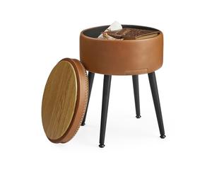 EKHO Colección Puff Almacenaje Negro Tinta