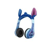 eKids Disney Stitch - Auriculares Bluetooth inalámbricos con micrófono, Incluye Cable Auxiliar, Volumen reducido, Auriculares Plegables para niños, para Escuela, hogar o Viajes