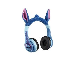 eKids Disney Stitch - Auriculares Bluetooth inalámbricos con micrófono, Incluye Cable Auxiliar, Volumen reducido, Auriculares Plegables para niños, para Escuela, hogar o Viajes