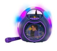 eKids Disney Wish Máquina de karaoke, altavoz Bluetooth con micrófono para niños, diseñada para los fanáticos de los juguetes y regalos de Disney