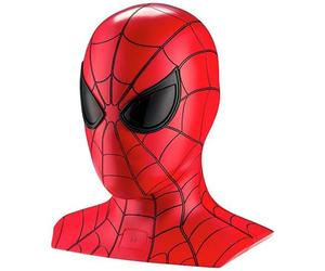 eKids Spiderman - Altavoz HiFi Bluetooth (Manos Libres y Ojos Luminosos, diseño Busto de Spiderman) Color Rojo y Azul