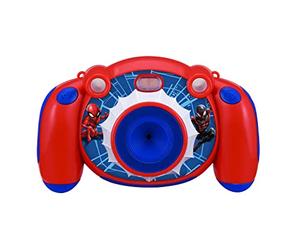 EKIDS Spiderman - Cámara Infantil con función de Foto y vídeo, cámara Digital de 2 MP para niños con Pegatinas y Funciones de edición