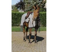 Ekkia Riding World QHP17 - Manta de equitación (145 cm), color gris