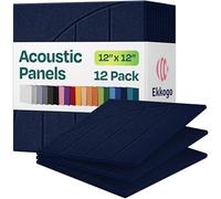 Ekkogo Carve 1 cuadrado biselado de polifibra (paquete de 12) 30 cm, azul mezclilla