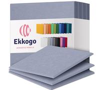 Ekkogo Paneles acústicos, paquete de 12 paneles de pared insonorizados, paneles de sonido de alta densidad de 30.5 x 30.5 x 0.10.2 cm, cuadrados de color gris oscuro