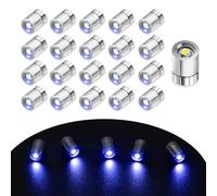 EKKONG Mini LED 20 Piezas Mini Luz LED Adhesiva Mini Luces LED Pilas Azul Mini Lampara LED Accesorios Casa de Muñecas Miniatura Foco LED DIY Artesanía, Modelo 3D de Lámparas Decorativas