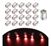 EKKONG Mini LED 20 Piezas Mini Luz LED Adhesiva Mini Luces LED Pilas Rojo Mini Lampara LED Accesorios Casa de Muñecas Miniatura Foco LED DIY Artesanía, Modelo 3D de Lámparas Decorativas