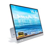 ÉKLEER Monitor portátil Recargable de 16 Pulgadas, 65 W, Tipo C, Pantalla IPS Full HD 1920 x 1080, duplicación de teléfono, Dex, Carga de vídeo y portátil a través de un Solo Cable Incluido