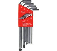 EKLIND 13313 - Llave Allen hexagonal brillante - Juego de 13 piezas SAE en pulgadas tamaños .050-3/8 serie larga