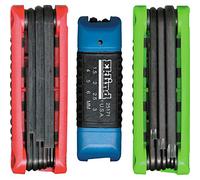 EKLIND 25024 - Llave Allen hexagonal plegable en pulgadas/MM y combo de estrella TORX (3 juegos de 24 piezas)
