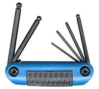 Eklind 25169 2 - 6 mm tamaño ball-hex serie Ergo-Fold Set plegable con mango ergonómico - Acero (Juego de 6)