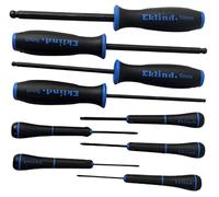 Eklind 90609 1,5 - 10 mm de tamaño, SD serie ball-hex destornillador Set con bolsa - acero (Juego de 9)