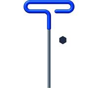 Eklind Llave en T Hexagonal,2 mm, Acero, Agarre Acolchado, Gris, 54950