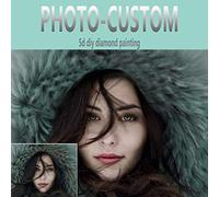 EKMON Diamond Painting Personalizado Diamond Painting Kit Completo Regalos Personalizados, regalos personalizados, para Adultos y NiñOs Manualidades de Mosaico de Diamantes Regalos-50x70cm
