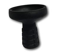 EKNA Cachimba cabeza de silicona cabeza de tabaco para cachimbas irrompible, color negro