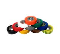 EKNA Iso Tape - Juego de 8 cintas aislantes de colores (8 rollos de 20 m x 19 mm)